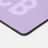 トレンドカラーソフトバイオレットモノグラムデスクマット デスクマット (コーナー)