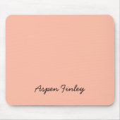トレンドカラーソフトピーチネームマウスパッド マウスパッド (正面)