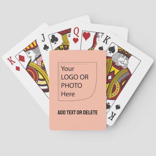 トレンドカラーソフトピーチロゴトランプ トランプ (裏面)