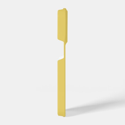 トレンドカラーソフト黄色ミニマリスト iPhoneケース (右側面)