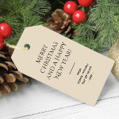 トレンドカラーナチュラルベージュミニマリスト ギフトタグ