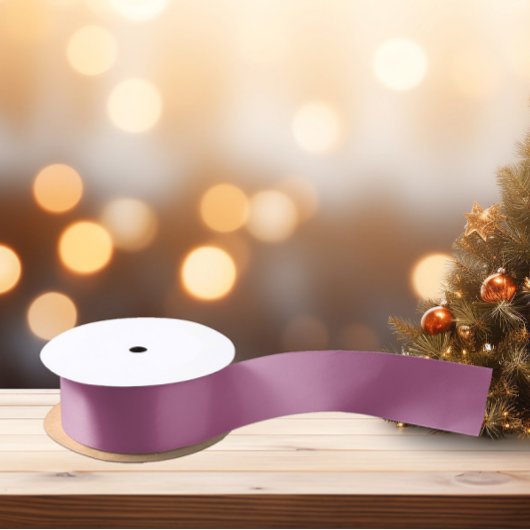 トレンドカラーバイオレットピンク サテンリボン