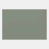 トレンドカラーバーガンディーピンクのセージ ラッピングペーパーシート (正面2)