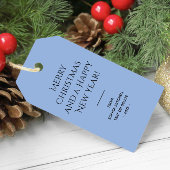 トレンドカラーパウダーブルーミニマリスト ギフトタグ