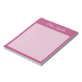 トレンドカラーピンクパープルベリークラシックメモ帳 ノートパッド (回転)