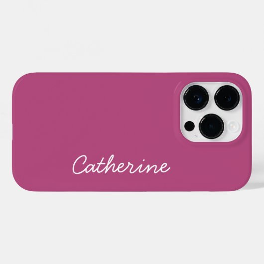 トレンドカラーピンクパープルベリー – Case-Mate iPhoneケース (裏面 (横))