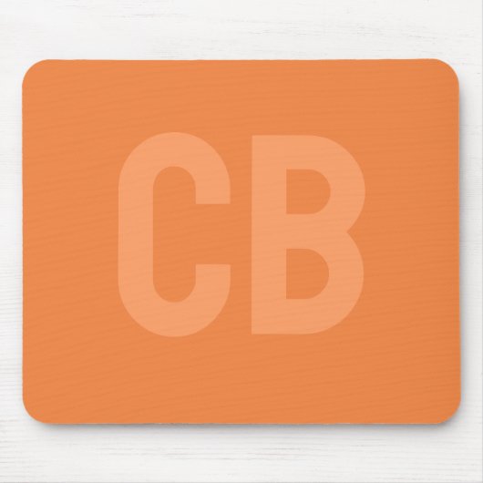 トレンドカラーフレッシュタンジェリンマウスパッド マウスパッド (正面)