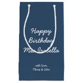 トレンドカラーマージングブルーカスタム抱き枕小 スモールペーパーバッグ (正面)