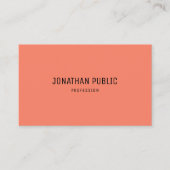 トレンドカラーモダンのシンプルテンプレートエレガント 名刺 (正面)