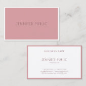 トレンドカラーモダンのシンプルテンプレートプロフェッショナル 名刺 (正面/裏面)