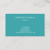 トレンドカラーモダンミニマル設計テンプレート 名刺 (裏面)