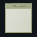 トレンドカラーリードグリーンクラシックメモ帳 ノートパッド<br><div class="desc">パーソナライズ可能な名前を持つ無地のメモ帳の緑の色- – このメモモダン帳はスタイリッシュ、組織の要エレガント素に最小限のtouchを追加する。そのシンプルデザインと色のクリーン無地のな魅力を提供する。同じ色合いでより多くの製品をトレンディーの色を探索するか、あなたのデコスタイリッシュールに合わせて他のカラフルの色合いを発見する。</div>