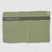 トレンドカラーリードグリーン名モダンゴルフタオル ゴルフタオル (横)