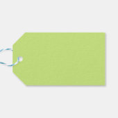 トレンドカラー春グリーンミニマリスト ギフトタグ (裏面横)