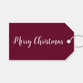 トレンドカラー暗黒ブルゴーニュのミニマリスト ギフトタグ