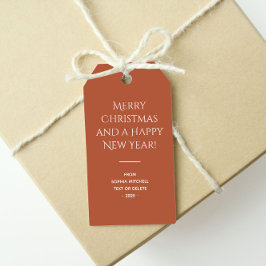 トレンドカラー焼銅ミニマリスト ギフトタグ