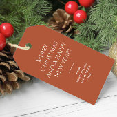 トレンドカラー焼銅ミニマリスト ギフトタグ