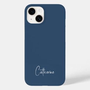 トレンドカラー真面目なブルーのミニマリスト Case-Mate iPhone 14ケース
