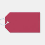 トレンドカラー鮮やかマゼンタミニマル ギフトタグ (裏面横)