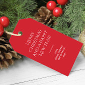 トレンドカラー鮮やか赤ミニマリスト ギフトタグ