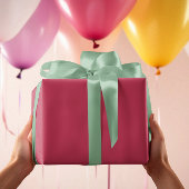 トレンドカラー鮮やか – マゼンタカラー無地の転が- ラッピングペーパー