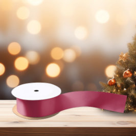 トレンドカラー鮮やか – マゼンタ色 – 無地の サテンリボン