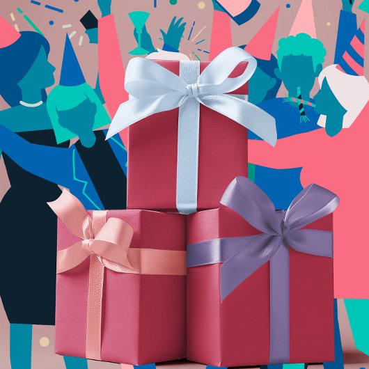 トレンドカラー鮮やか – マゼンタ色 – 無地の ラッピングペーパーシート