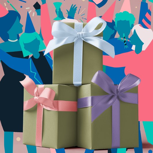 トレンドカラー – オリーブグリーンカラー無地の- ラッピングペーパーシート