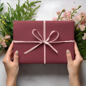 トレンドカラー – クリムゾンレッドカラー無地の- ラッピングペーパーシート