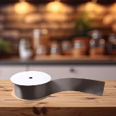 トレンドカラー – コーヒーブラウンカラー – 無地の サテンリボン