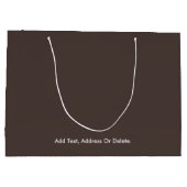 トレンドカラー – コーヒーブラウン大抱き枕 ラージペーパーバッグ (裏面)