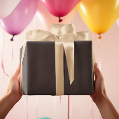 トレンドカラー – コーヒーブラウン無地のカラー転が- ラッピングペーパー