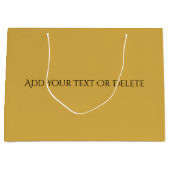 トレンドカラー – ゴールデンイエローラージ抱き枕 ラージペーパーバッグ (正面)