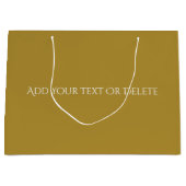 トレンドカラー – サニーオリーブ大抱き枕 ラージペーパーバッグ (正面)