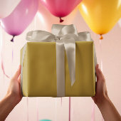 トレンドカラー – サニーオリーブ無地のカラー – 転が ラッピングペーパー