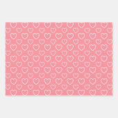 トレンドカラー – スイカのピンク色 – パターン ラッピングペーパーシート (正面)