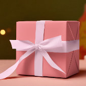 トレンドカラー – スイカ無地のピンク転が色 ラッピングペーパー