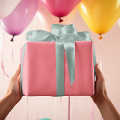 トレンドカラー – スイカ無地のピンク転が色 ラッピングペーパー