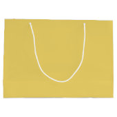 トレンドカラー – ソフトイエローカスタマイズ可能な抱き枕 ラージペーパーバッグ (裏面)