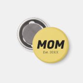 トレンドカラー – ソフトイエローマママグネット マグネット (正面/裏面)