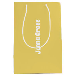 トレンドカラー – ソフトイエローミディアム名抱き枕 ミディアムペーパーバッグ