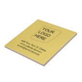 トレンドカラー – ソフトイエローロゴセラミックタイル タイル (側面)