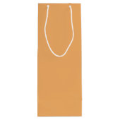 トレンドカラー – ソフトオレンジのカスタマイズ可能な抱き枕 ワインギフトバッグ (裏面)