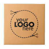 トレンドカラー – ソフトオレンジのセラミックタイル タイル (正面)