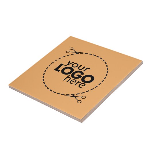 トレンドカラー – ソフトオレンジのセラミックタイル タイル (側面)