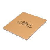 トレンドカラー – ソフトオレンジの名前セラミックタイル タイル (側面)