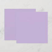 トレンドカラー – ソフトバイオレットフラットホリデーカード シーズンカード (正面/裏面)