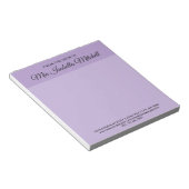 トレンドカラー - ソフトバイオレット ビジネスノートパッド ノートパッド (アングル)