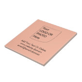 トレンドカラー – ソフトピーチロゴセラミックタイル タイル (側面)