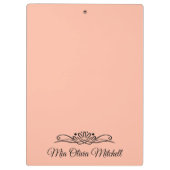 トレンドカラー – ソフトピーチ名クリップボード クリップボード (裏面)